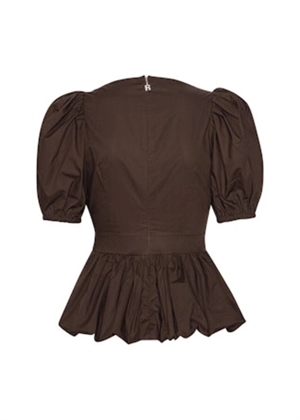 Marie keyhole Puff sleeve bubble top Mole ROTATE By Birger Christensen 